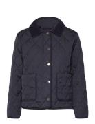 Quilted Cord Detailed Jacket Quiltet Jakke Navy GANT