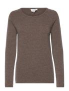 Wool & Cashmere Pullover Tops Knitwear Jumpers Brown Rosemunde