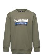 Hmltukas Sweatshirt Sport Sweatshirts & Hoodies Sweatshirts Green Humm...