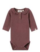 Nbfthoro Hou Ls Slim Body Lil Bodies Long-sleeved Brown Lil'Atelier