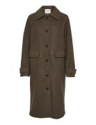 Kaannelise Coat Outerwear Coats Winter Coats Brown Kaffe