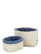 Quilted Storage Basket, Set Of Two - Ocs Home Kids Decor Storage Stora...