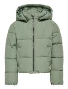 Kmgdolly Short Puffer Jacket Otw Foret Jakke Green Kids Only