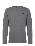 M L/S Simple Dome Tee Sport T-Langærmet Skjorte Grey The North Face