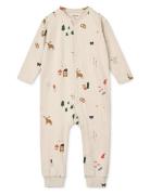 Birk Printed Pyjamas Jumpsuit Pyjamas Sie Jumpsuit Multi/patterned Lie...