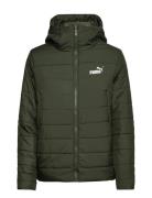 Ess Hooded Padded Jacket Sport Jackets Padded Jacket Khaki Green PUMA