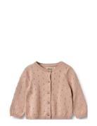 Knit Cardigan Maia Tops Knitwear Cardigans Pink Wheat