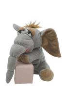 Elephant  Hand Puppet 25 Cm. Toys Soft Toys Stuffed Animals Grey Magni...