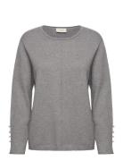 Fqclaura-Pullover Tops Knitwear Jumpers Grey FREE/QUENT