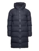 Alta Long Puffer Jacket W3T4 Foret Jakke Navy Rains