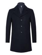 Bs Portmore Slim Fit Coat Uldfrakke Frakke Navy Bruun & Stengade