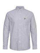 Stripe Oxford Shirt Tops Shirts Casual Grey Lyle & Scott