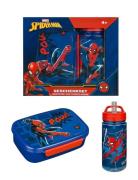 Spider-Man Lunch Box And Water Bottle Set Home Meal Time Lunch Boxes B...