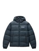 Suomi Hood Puffer Jacket Foret Jakke Navy Napapijri