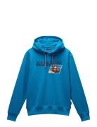 Portalet Hoodie Tops Sweatshirts & Hoodies Hoodies Blue Napapijri