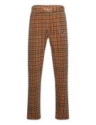 Dog Houndstooth Aop Velour Trousers Bottoms Sweatpants Brown Mini Rodi...