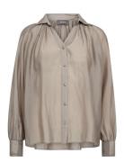 Mmmarcela Shirt Tops Shirts Long-sleeved Beige MOS MOSH