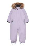 Coverall W. Fake Fur Outerwear Coveralls Snow-ski Coveralls & Sets Pur...