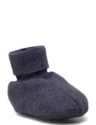 Footies - Single Layer Shoes Baby Booties Navy Fixoni