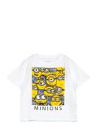 Nmmjule Minions Nreg Ss Top Box Sky Tops T-Kortærmet Skjorte White Nam...