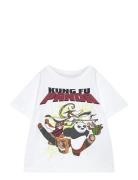 Nmmjac Kungfupanda Nreg Ss Top Box Sky Tops T-Kortærmet Skjorte White ...