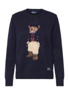 Polo Bear Crewneck Sweater Tops Knitwear Jumpers Navy Polo Ralph Laure...