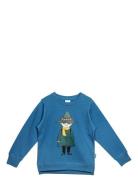 Snufkin Sweatshirt Tops Sweatshirts & Hoodies Sweatshirts Blue MUMIN