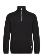 Mablimey 73 Tops Knitwear Half Zip Jumpers Black Matinique