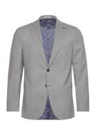 Flannel Blazer Suits & Blazers Blazers Single Breasted Blazers Grey Mi...