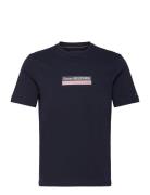 Hilfiger Box Tee Tops T-Kortærmet Skjorte Navy Tommy Hilfiger