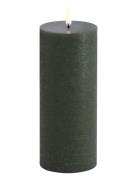 Led Pillar Candle, Olive Green, Rustic, 7,8X20,3 Cm Home Decoration Ca...