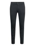 Zeumar Trousers Slim Hyperchino Color Xlite Bottoms Jeans Slim Navy Re...