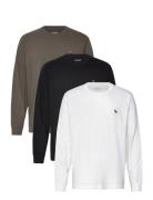 Anf Mens Knits Tops T-Langærmet Skjorte White Abercrombie & Fitch