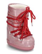 Mb Icon Jr Glitter Vinterstøvler Pull On Pink Moon Boot