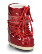 Mb Icon Jr Glitter Vinterstøvler Pull On Red Moon Boot