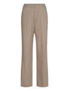 Relaxed Casual Trousers Bottoms Trousers Casual Beige Weekday