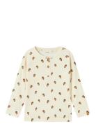 Nmmgavo Elo Ls Slim Top Lil Tops T-shirts Long-sleeved T-Skjorte Beige...