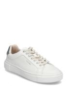 Cupsole Lace Up W/Ml - Lth Low-top Sneakers White Calvin Klein