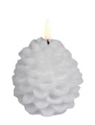 Led Candle Pine C , Nordic White, Smooth, 7X7 Cm Home Decoration Candl...