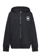 Zh-Full Zip Hoody Sport Sweatshirts & Hoodies Hoodies Black Converse