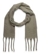 Scarf Big Fringe Skinny Accessories Scarves Winter Scarves Khaki Green...