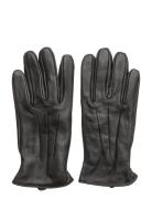 Jacmontana Leather Gloves Noos Accessories Gloves Finger Gloves Black ...