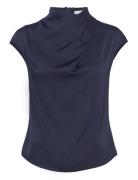 Lima Top Designers Blouses Short-sleeved Blue Ahlvar Gallery