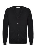 Man V Cardigan Tops Knitwear Cardigans Black Davida Cashmere