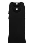 Dovre Singlet 2-Pack Gots Tops T-shirts Sleeveless Black Dovre