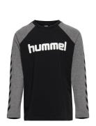 Hmlboys T-Shirt L/S Sport T-shirts Long-sleeved T-Skjorte Black Hummel