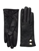 Gloves With Buttons Accessories Gloves Finger Gloves Black DEPECHE