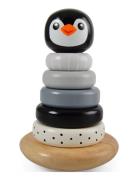 Penguin Stacking Tower, Black Toys Baby Toys Educational Toys Stackabl...