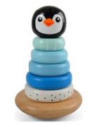 Penguin Stacking Tower, Blue Toys Baby Toys Educational Toys Stackable...