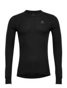 Odlo Bl Top Crew Neck L/S Active Warm Eco Sport Base Layer Tops Black ...